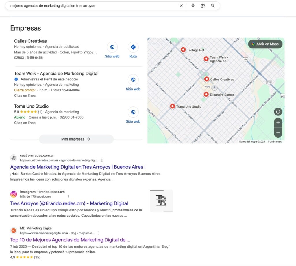 Formatos de posicionamiento SEO local