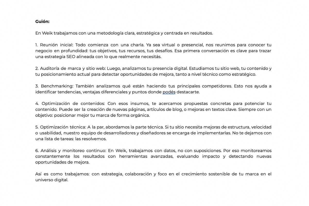 Guiones SEO para YouTube