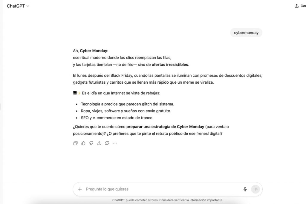 ChatGPT requiere un Prompt super elaborado